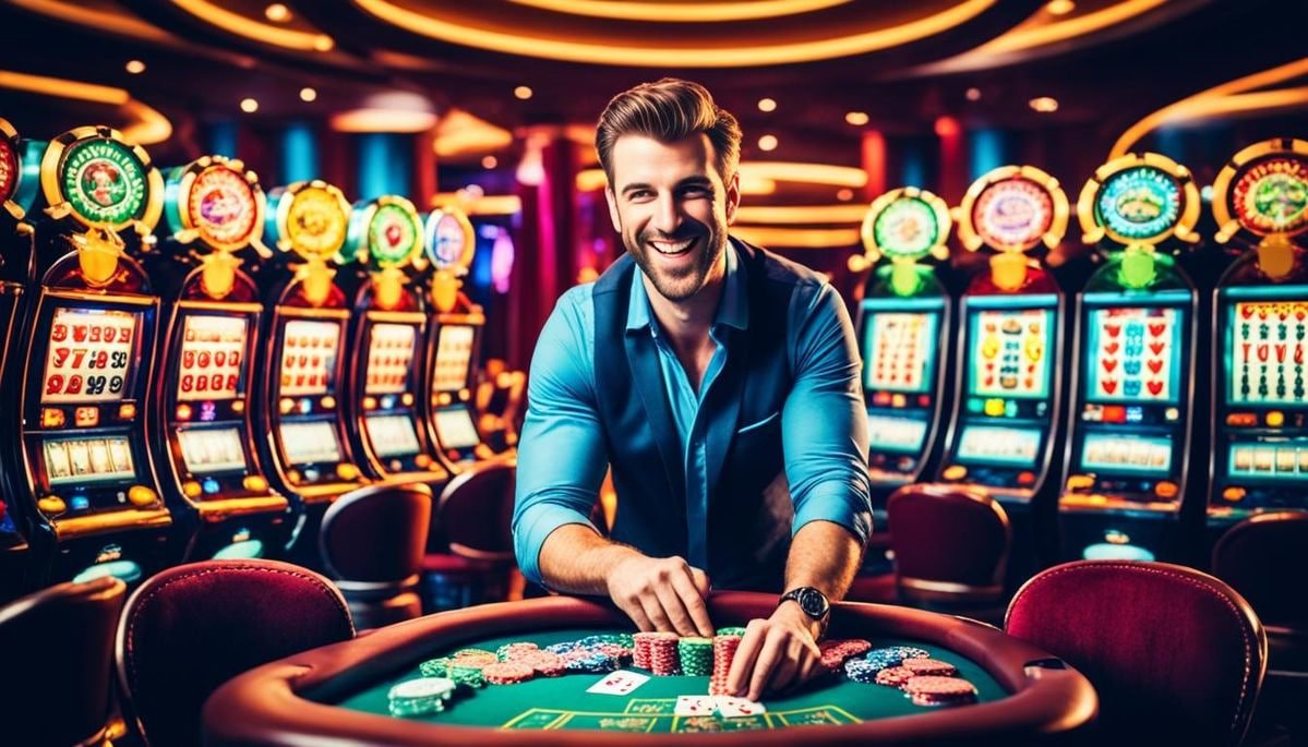 Live-dealer tables dengan blackjack dan roulette